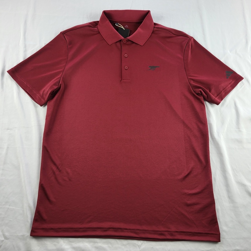Arsenal FC adidas Golf Burgundy Performance Polo Shirt Mens Medium NWT Logo